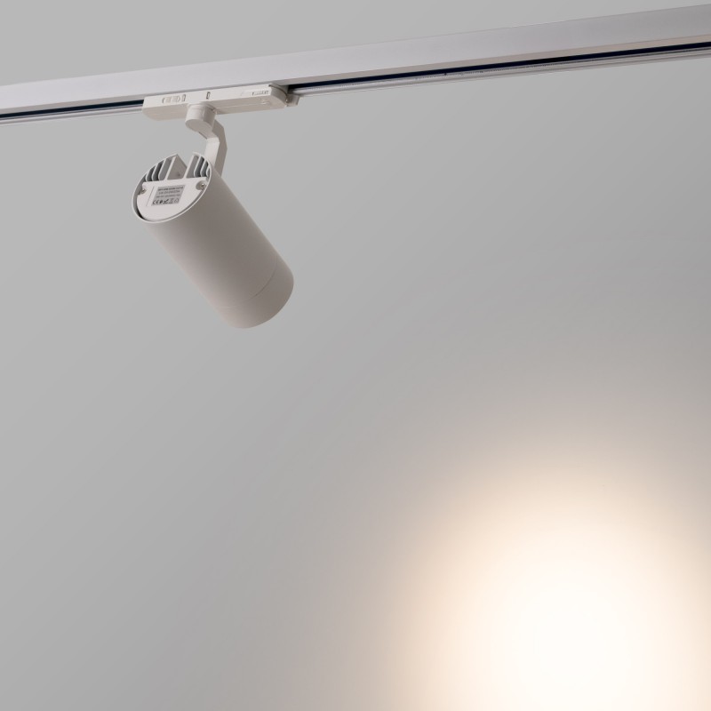 Projecteur LED pour rail triphasé 35W CCT - ZOOM 20º- 60º - CRI 90