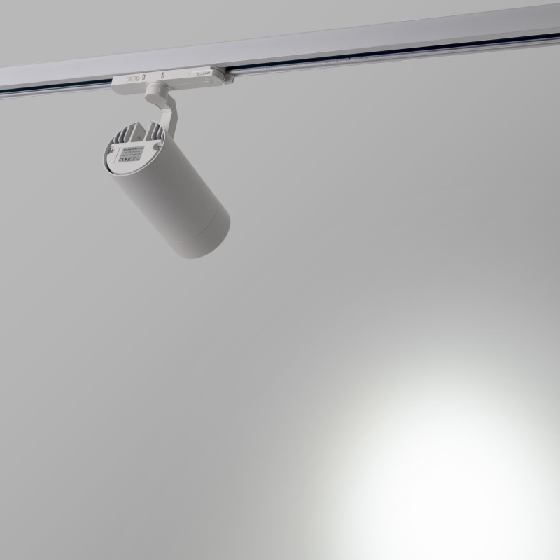 Projecteur LED pour rail triphasé 35W CCT - ZOOM 20º- 60º - CRI 90