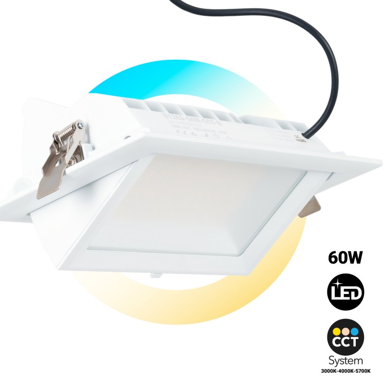 Spot LED directionnel rectangulaire CCT 38W - Blanc - 120° Driver LIFUD