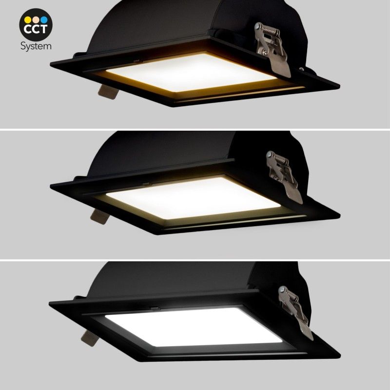 Spot LED directionnel rectangulaire - CCT - 38W - Noir - 120° Driver LIFUD Spot LED directionnel rectangulaire - CCT - 38W - Noir - 120° Driver LIFUD