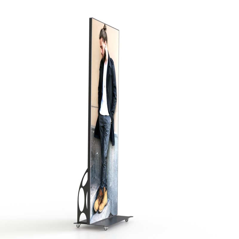 Totem publicitaire LED - Haute luminosité pour vidéos et images Totem publicitaire LED - Haute luminosité pour vidéos et images