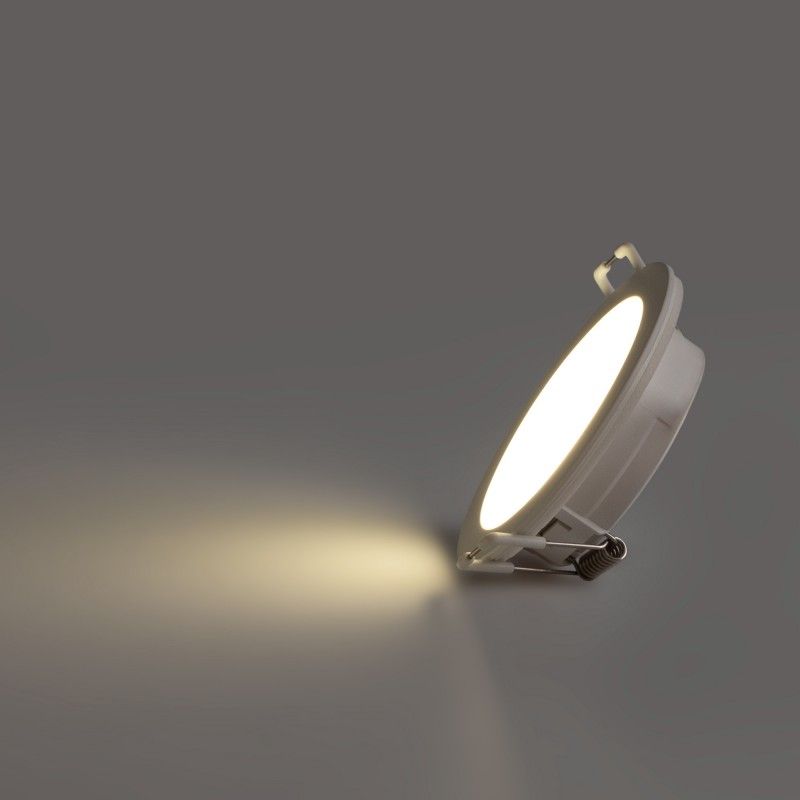 Spot encastrable extérieur 5W - IP65 - 4000K - Dimmable TRIAC - Collerette interchangeable - Découpe Ø68mm Spot encastrable extérieur 5W - IP65 - 4000K - Dimmable TRIAC - Collerette interchangeable - Découpe Ø68mm