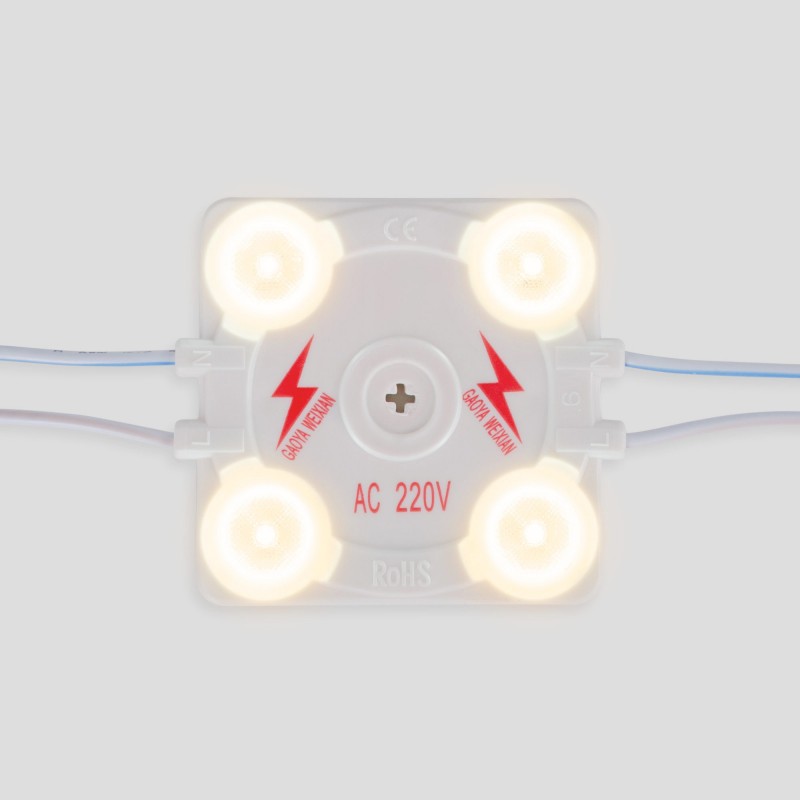 Module LED carré pour signalisation - 3,6W - 220V AC - IP65 - 165º - 4000K Module LED carré pour signalisation - 3,6W - 220V AC - IP65 - 165º - 4000K