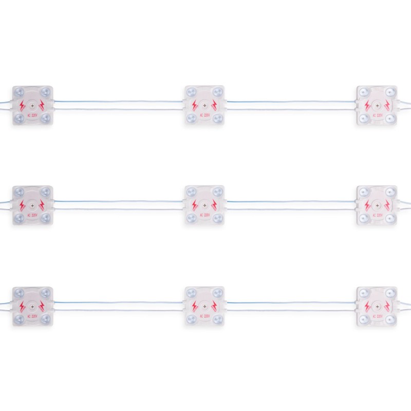 Module LED carré pour signalisation - 3,6W - 220V AC - IP65 - 165º - 4000K Module LED carré pour signalisation - 3,6W - 220V AC - IP65 - 165º - 4000K