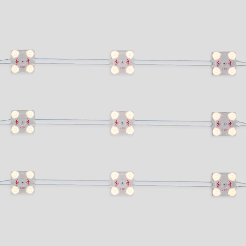 Module LED carré pour signalisation - 3,6W - 220V AC - IP65 - 165º - 4000K Module LED carré pour signalisation - 3,6W - 220V AC - IP65 - 165º - 4000K