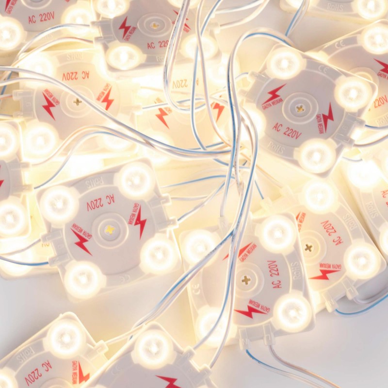 Module LED carré pour signalisation - 3,6W - 220V AC - IP65 - 165º - 4000K Module LED carré pour signalisation - 3,6W - 220V AC - IP65 - 165º - 4000K