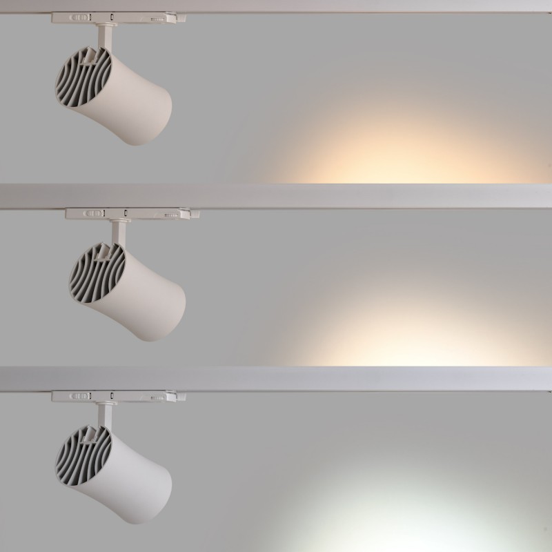 Spot LED architectural pour rail triphasé - CCT - 40W - CRI 90 - KGP Driver Spot LED architectural pour rail triphasé - CCT - 40W - CRI 90 - KGP Driver