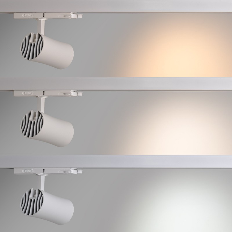 Spot LED architectural pour rail triphasé - CCT - 20W - CRI 90 - KGP Driver Spot LED architectural pour rail triphasé - CCT - 20W - CRI 90 - KGP Driver