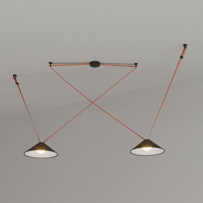 Lampe configurable "Axia 2" - 2 lampes plates 12W + ruban textile conducteur + accessoires Lampe configurable "Axia 2" - 2 lampes plates 12W + ruban textile conducteur + accessoires