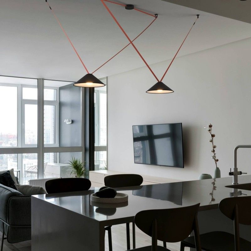 Lampe configurable "Axia 2" - 2 lampes plates 12W + ruban textile conducteur + accessoires Lampe configurable "Axia 2" - 2 lampes plates 12W + ruban textile conducteur + accessoires