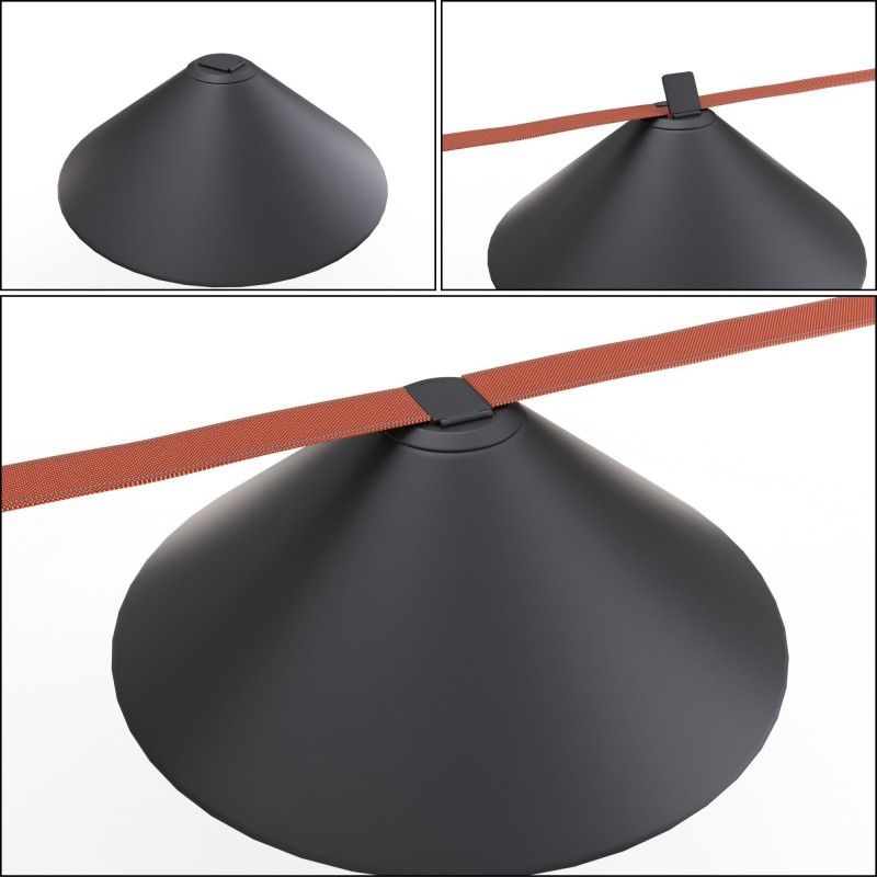 Lampe configurable "Axia 2" - 2 lampes plates 12W + ruban textile conducteur + accessoires Lampe configurable "Axia 2" - 2 lampes plates 12W + ruban textile conducteur + accessoires