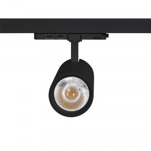 Projecteur LED pour rail triphasé - Puissance réglable : 30W/ 34W/ 38W - CCT - CRI 90