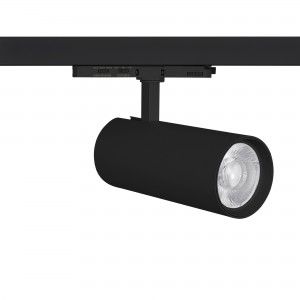 Projecteur LED pour rail triphasé - Puissance réglable : 30W/ 34W/ 38W - CCT - CRI 90