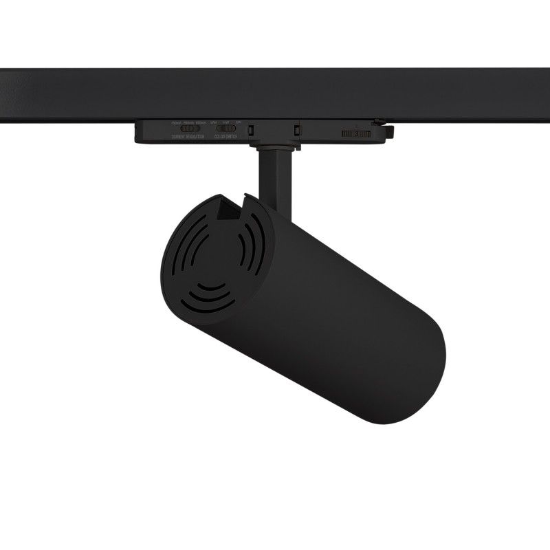Projecteur LED pour rail triphasé - Puissance réglable : 30W/ 34W/ 38W - CCT - CRI 90