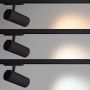 Projecteur LED pour rail triphasé - Puissance réglable : 30W/ 34W/ 38W - CCT - CRI 90