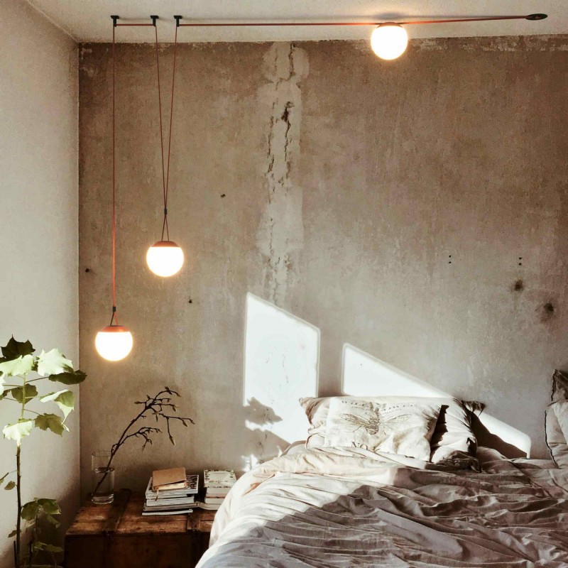 Lampe configurable "Axia 6" - KIT 3 lampes boules 12W + ruban textile conducteur + accessoires