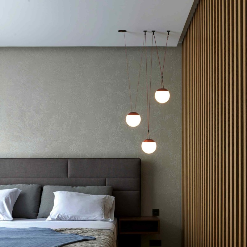 Lampe configurable "Axia 6" - KIT 3 lampes boules 12W + ruban textile conducteur + accessoires