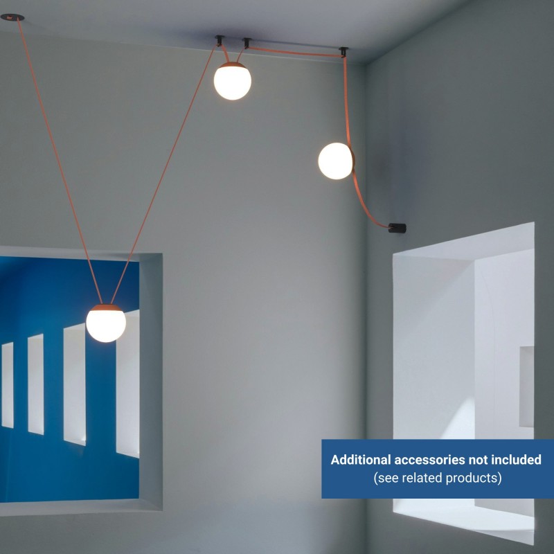 Lampe configurable "Axia 6" - KIT 3 lampes boules 12W + ruban textile conducteur + accessoires