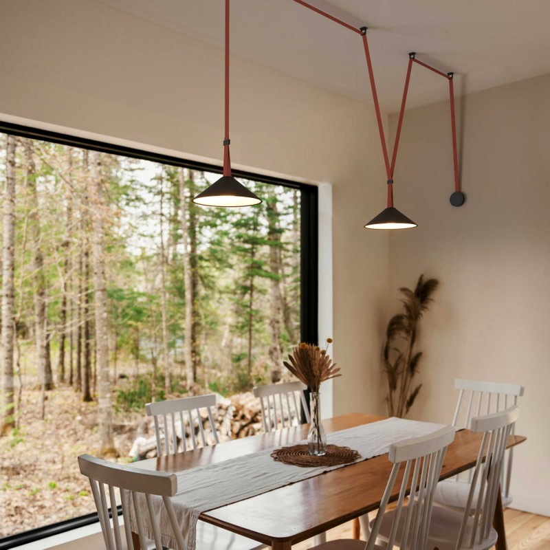 Lampe configurable "Axia 2" - 2 lampes plates 12W + ruban textile conducteur + accessoires Lampe configurable "Axia 2" - 2 lampes plates 12W + ruban textile conducteur + accessoires