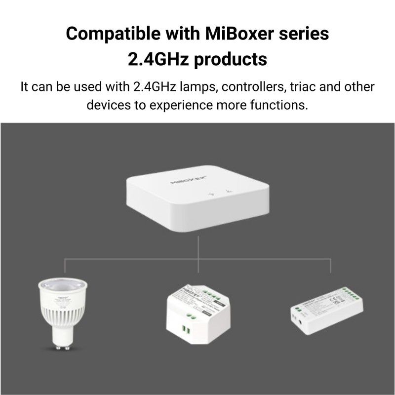 Contrôleur gateway WIFI Mi Light - 2.4GHz - WL-BOX2 Contrôleur gateway WIFI Mi Light - 2.4GHz - WL-BOX2