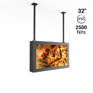 Écran LCD Full HD 32" - Extérieur - Montage au plafond -Android - IP65