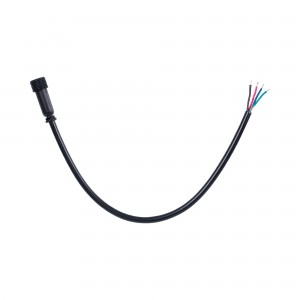 Connecteur femelle étanche pour balises RGB - 4 broches - 20 cm