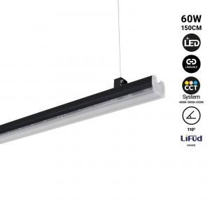 Barre linéaire à LEDs haute puissance - 60W - 150cm - Linkable - IP20