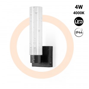 Applique LED tubulaire pour salle de bain - 4W - 320lm - IP44