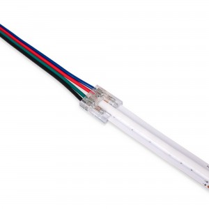 Connecteur ruban LED COB à alimentation - RGB - 12mm - IP20