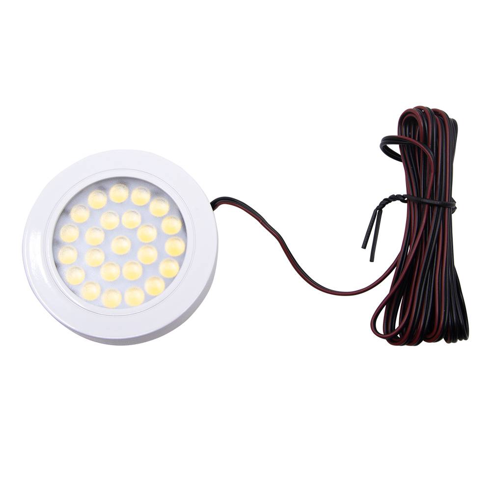 Mini spot extra-plat de superficie blanc 1,7W 4500k 12V