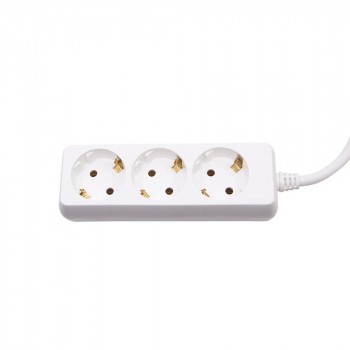 Multiprise filaire 3 prises Schuko 3500W 15A 3m de câble Multiprise filaire 3 prises Schuko 3500W 15A 3m de câble