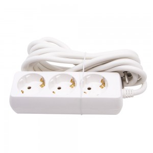 Bloc multiprises de table avec 3 prises Schuko avec 1 port USB et 1 port USB-C  blanc - Cablematic