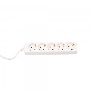 Multiprise filaire 5 prises Schuko 3500W 15A 3m de câble