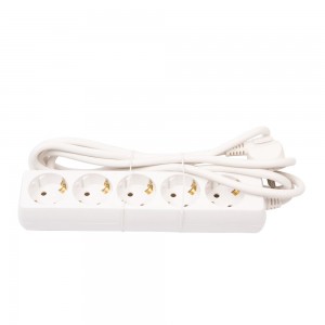 Multiprise filaire 5 prises Schuko 3500W 15A 3m de câble