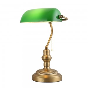 Acheter lampe banquier verte