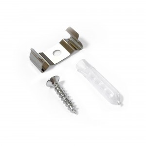 Kit - Attache métallique + Vis + Cheville - Structure LED hexagonale