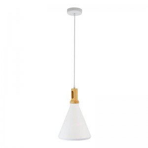 Lampe suspendue bois et alu