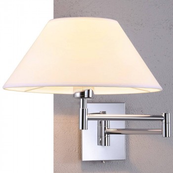 LAMPE MURALE AVEC BRAS ARTICULÉ "LONG" E27 CHROMÉE LAMPE MURALE AVEC BRAS ARTICULÉ "LONG" E27 CHROMÉE