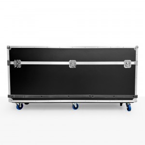 Fligth Case for LCD Totems DLS55 - avec mousse, roulettes et poignées - Transport sécurisé lors de foires et d'événements