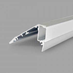 Profilé de ruban LED pour escaliers - 54mm - Avec diffuseur - 2 mètres - 1mm - 360g/m