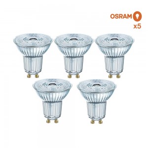 Pack éco de 5 ampoules LED Osram GU10 4,3W