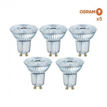 Pack éco de 5 ampoules LED Osram GU10 4,3W Pack éco de 5 ampoules LED Osram GU10 4,3W