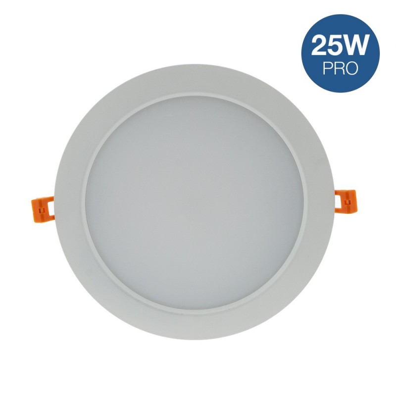 Spot Encastrable LED Carre Downlight Panel Extra-Plat 25W Blanc Chaud