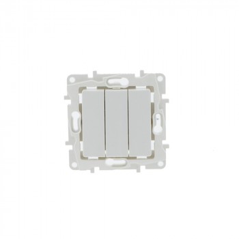 Mécanisme triple interrupteur 1 voie encastrable Mécanisme triple interrupteur 1 voie encastrable