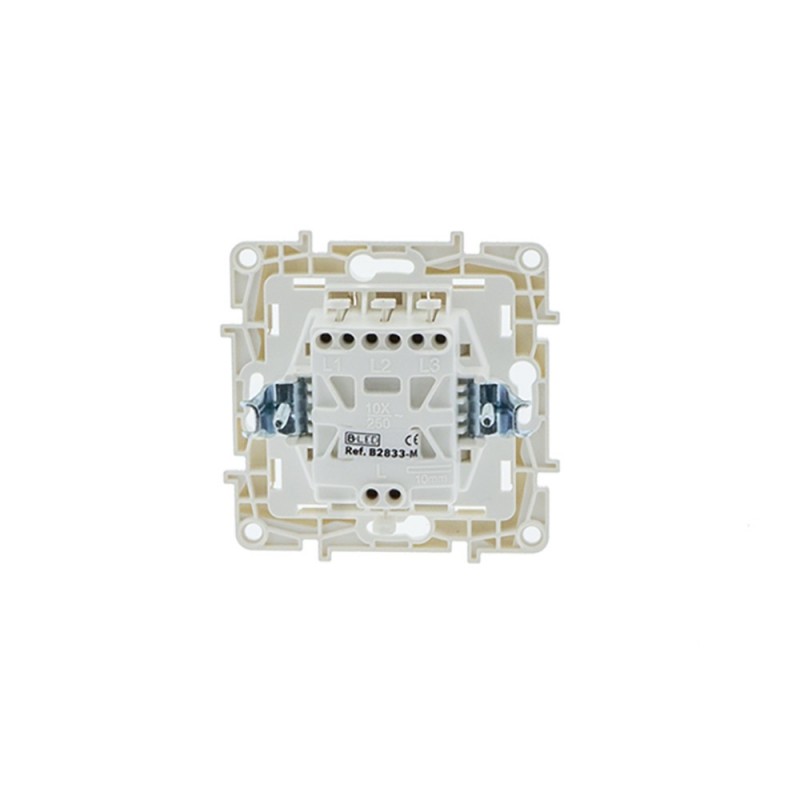 Mécanisme triple interrupteur 1 voie encastrable