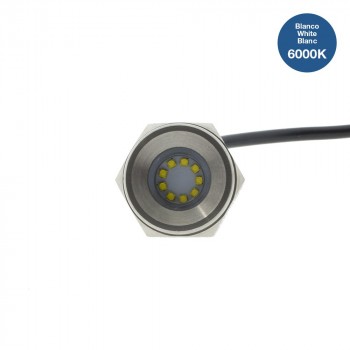 Luz LED empotrable para tapón de drenaje en barcos 27W 9-32V inox 316L Luz LED empotrable para tapón de drenaje en barcos 27W 9-32V inox 316L