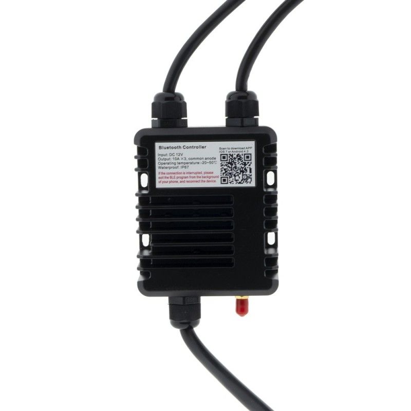 Contrôleur LED étanche RGB pour bluetooth IP68 12/24V Contrôleur LED étanche RGB pour bluetooth IP68 12/24V