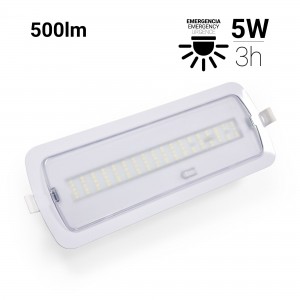 Bloc de secours LED 5W - 500lm - 3 h d'autonomie