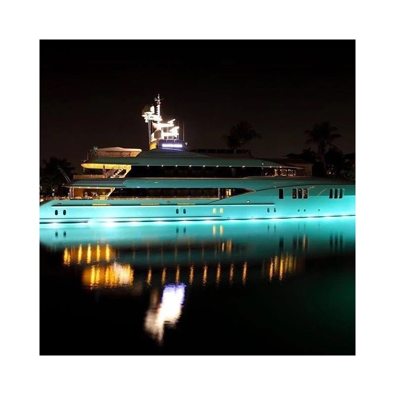 Luz LED RGB sumergible de superficie SLIM 30W 12V inox 316L IP68