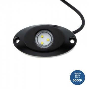Pack de 6 luces LED ROCK LIGHT para automoción y embarcaciones 9-32V IP68 Blanco Pack de 6 luces LED ROCK LIGHT para automoción y embarcaciones 9-32V IP68 Blanco
